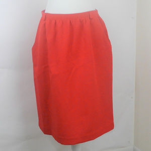🎂Classic Collection Knee Length Skirt Red Pullon
